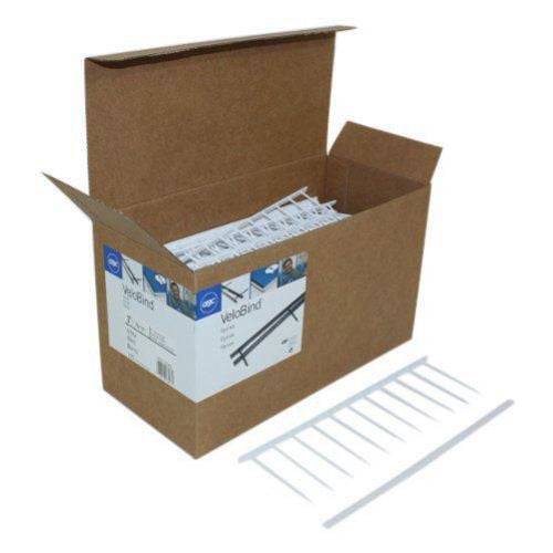 GBC Premium White 3" x 11" 11-Pin Velobind Strips - 9741039