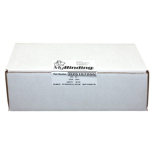 GBC White 5/8" Proclick Spines 100pk - 25157255