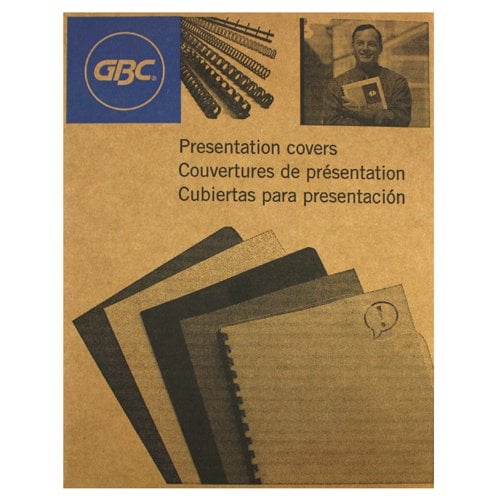 GBC White Grain 8.5" x 11" Covers 200pk - 9742422