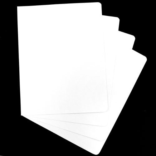 GBC White Grain 8.75" x 11.25" Covers 200pk - 2000013