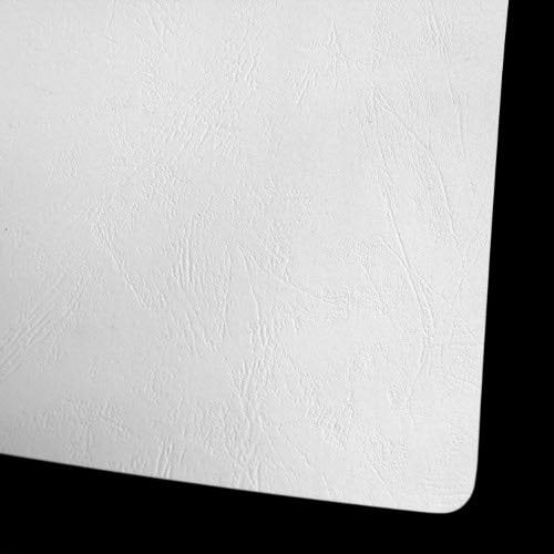 GBC White Grain 8.75" x 11.25" Covers 200pk - 2000013