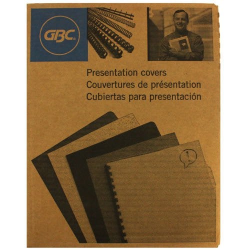 GBC White Grain 8.75" x 11.25" Covers 200pk - 2000013