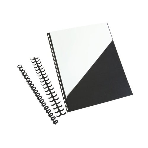 GBC ZipBind Black Pre-Punched Pocket Folders (10pk) - 26009