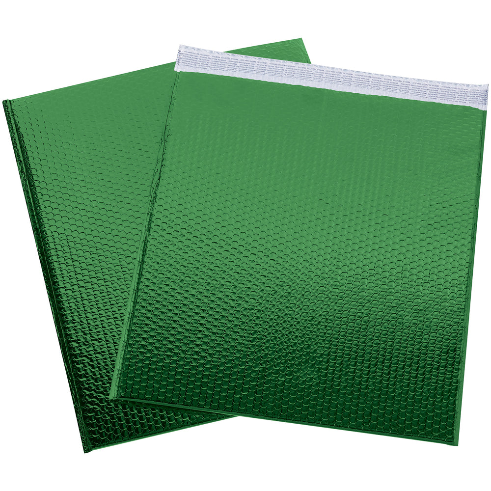 19" x 22-1/2" Green Glamour Bubble Mailers - 48pk