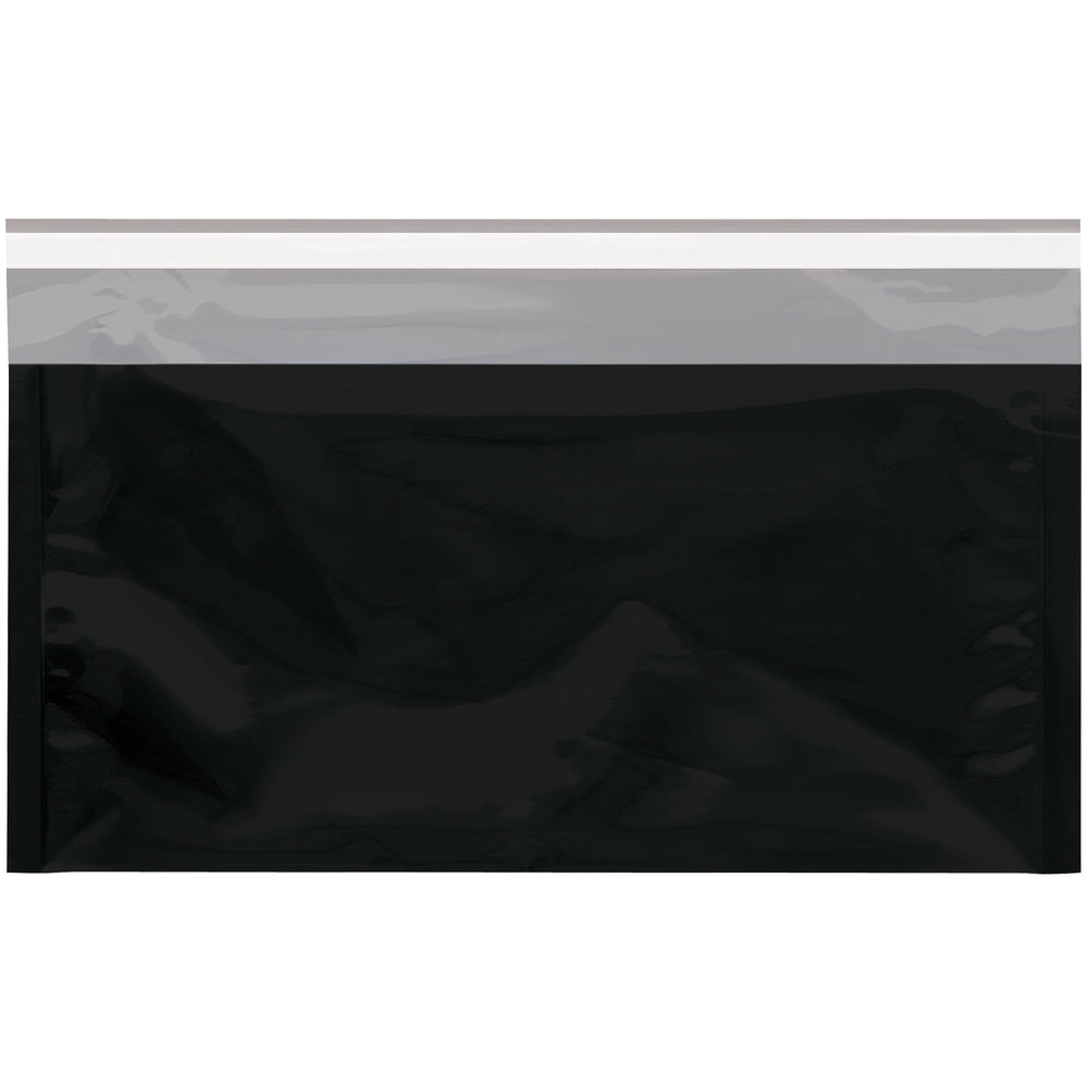 6 1/4 x 10 1/4" Black Metallic Glamour Mailers - 250pk