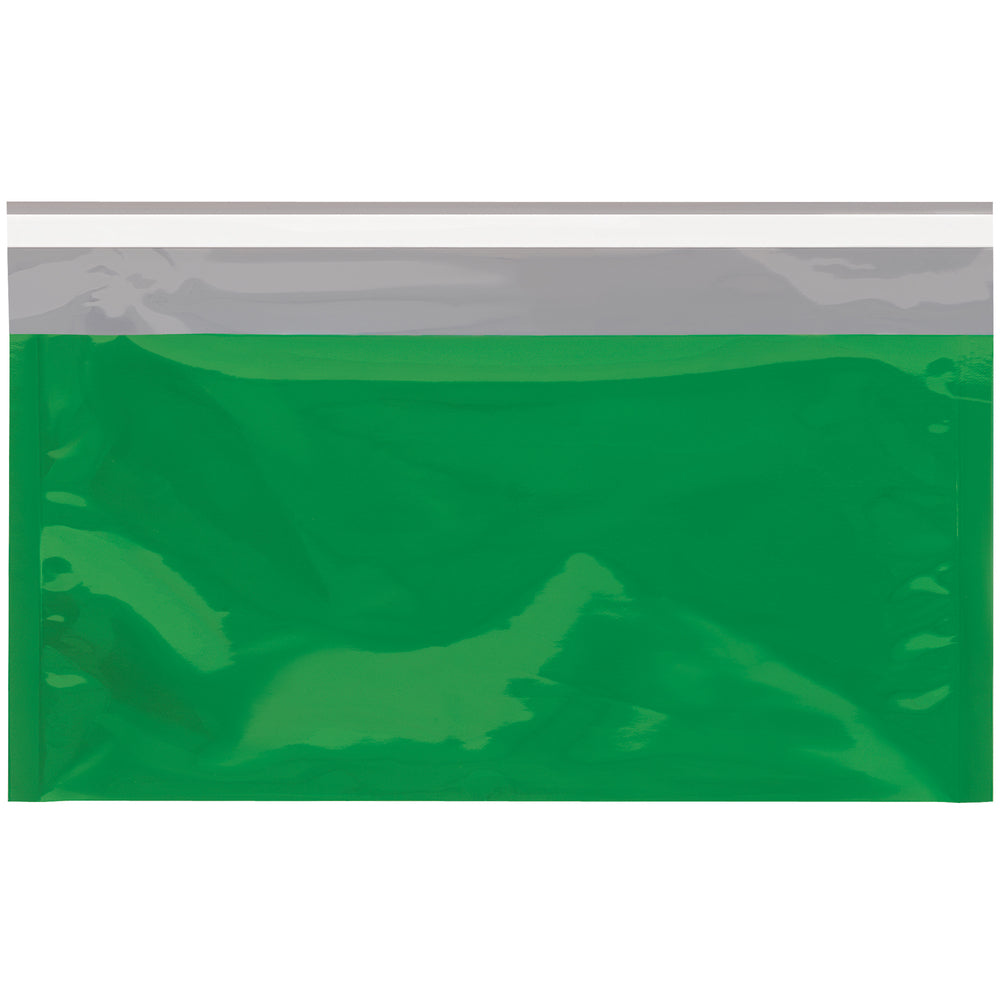 6 1/4 x 10 1/4" Green Metallic Glamour Mailers - 250pk