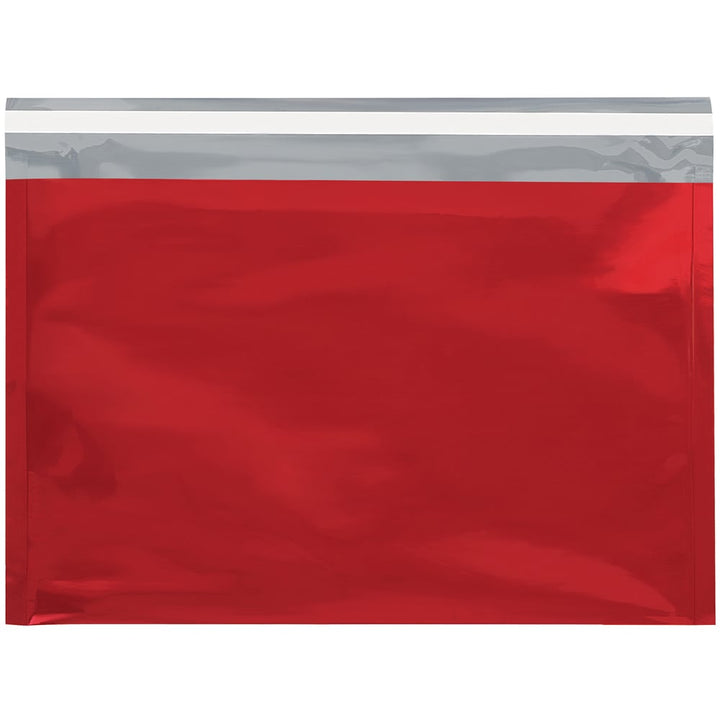 9 1/2 x 12 3/4" Red Metallic Glamour Mailers - 250pk