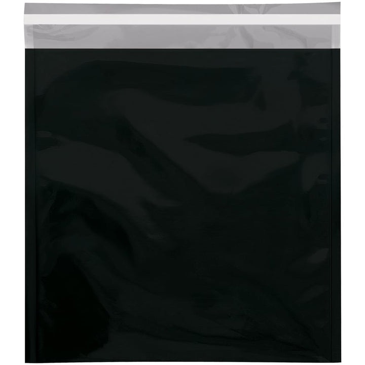 10 3/4 x 13" Black Metallic Glamour Mailers - 250pk