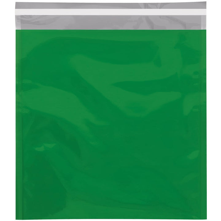 10 3/4 x 13" Green Metallic Glamour Mailers - 250pk