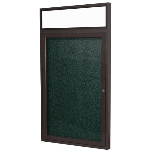 Ghent 1Door Bronze Illuminated Headliner Ebony Vinyl Board