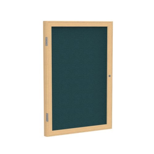 Ghent 1Door Oak Frame Indoor Blue Tackboard