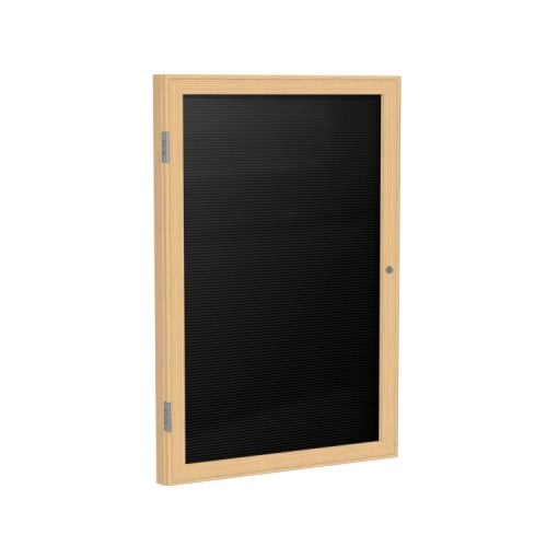 Ghent 1Door Oak Indoor Black Letterboard
