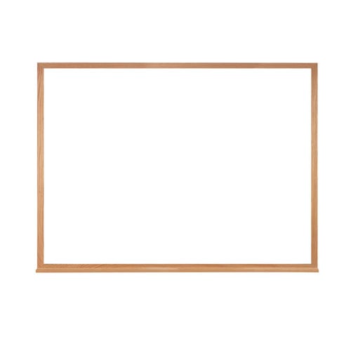 Ghent 24" x 36" Non-Magnetic Acrylate Whiteboard with Wood Frame