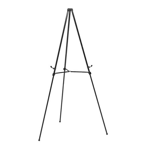 Ghent 3-Leg Telescoping Black Aluminum Display Easel