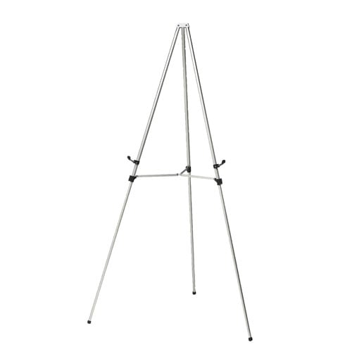 Ghent 3-Leg Telescoping Satin Aluminum Display Easel