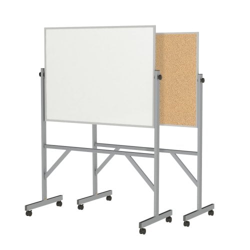 Ghent 3' x 4' Aluminum Reversible Markerboard-Corkboard