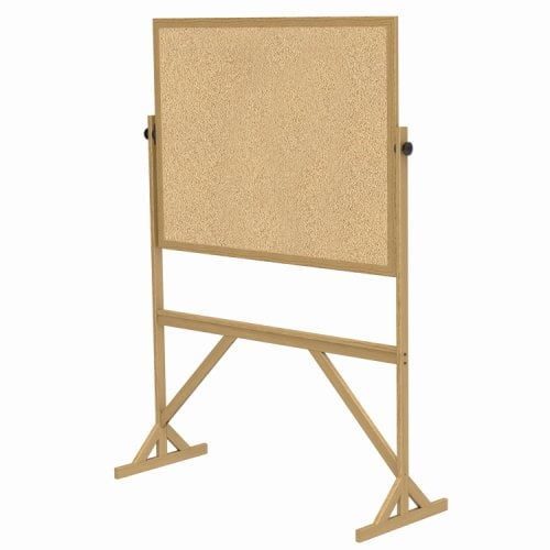 Ghent 3' x 4' Wood Reversible 2 Sided Corkboard