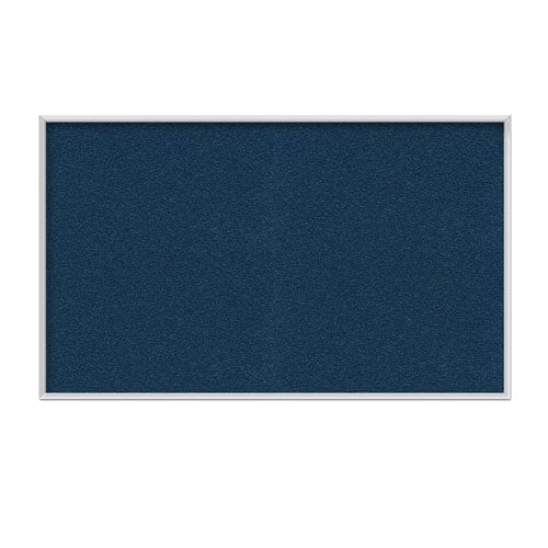 Ghent 36" W x 46.5" H PremaTak Vinyl Tackboard with Aluminum Frame - Navy