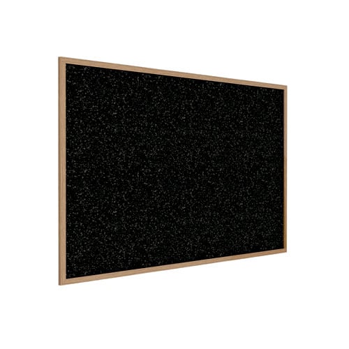 Ghent 36"x48" Recycled Rubber Tackboard w/ Oak Frame - Tan