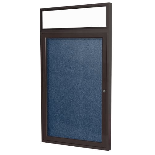 Ghent 36x30 1Door Bronze Headliner Navy Vinyl Board