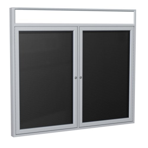 Ghent 36x60 2Door Satin Indoor Headliner Black Letterboard