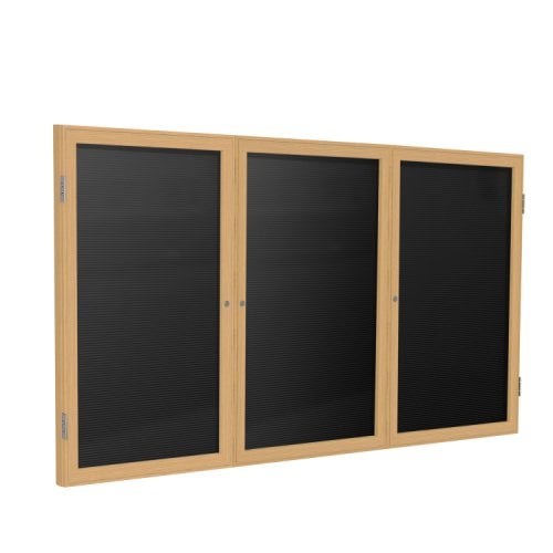 Ghent 3Door Oak Indoor Black Letterboard