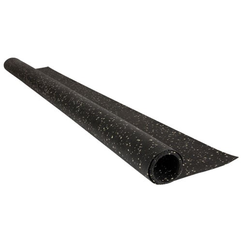 Ghent 4'X48' Recycled Rubber 1/16" Tack Roll - Tan Speckled