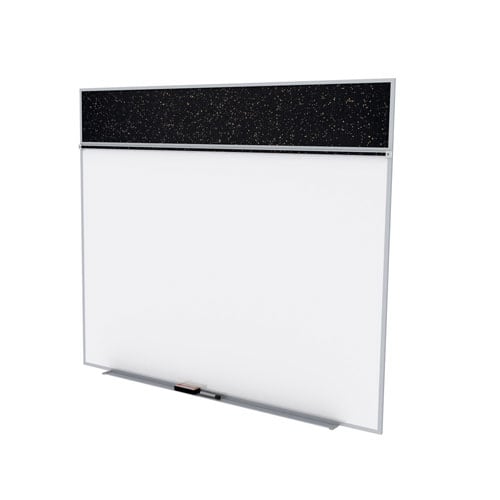 Ghent 5'x10' Combo A Magnetic Whiteboard Rubber Tackboard - Speckled