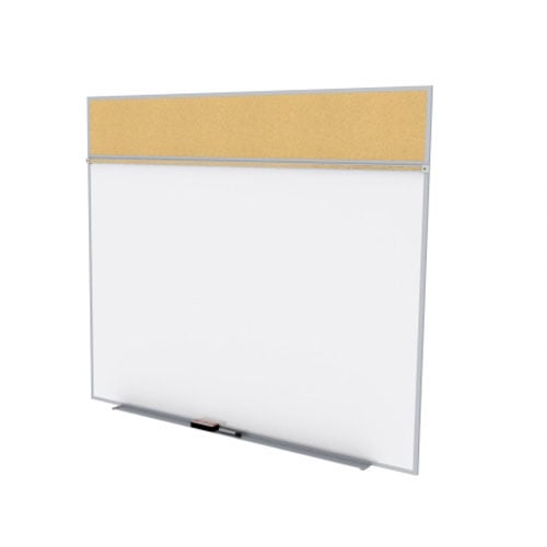 Ghent 5'x12' Combo A Magnetic Whiteboard Natural Cork Tackboard