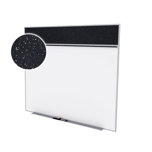 Ghent 5'x6' Combo A Magnetic Whiteboard Rubber Tackboard - Confetti