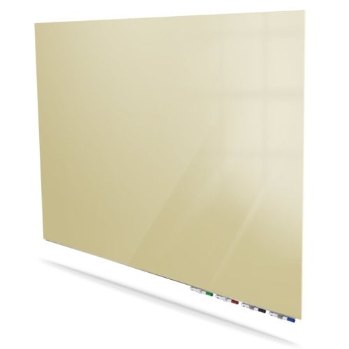 Ghent Aria Beige 4' x 5' Magnetic Low Profile Glassboard (Horizontal)