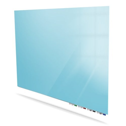 Ghent Aria Blue 3' x 4' Magnetic Low Profile Glassboard (Horizontal)