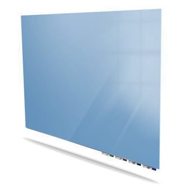 Ghent Aria Denim 4' x 10' Non-Magnetic Low Profile Glassboard (Horizontal)