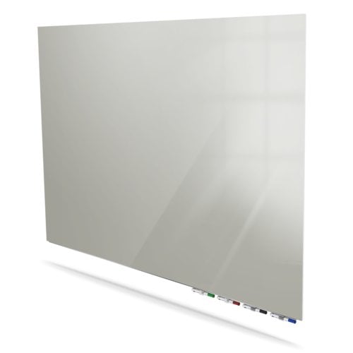 Ghent Aria Gray 4' x 5' Non-Magnetic Low Profile Glassboard (Horizontal)