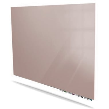 Ghent Aria Lilac Gray 4' x 10' Non-Magnetic Low Profile Glassboard (Horizontal)