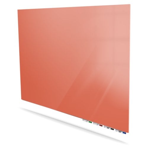 Ghent Aria Peach 4' x 8' Magnetic Low Profile Glassboard (Horizontal)