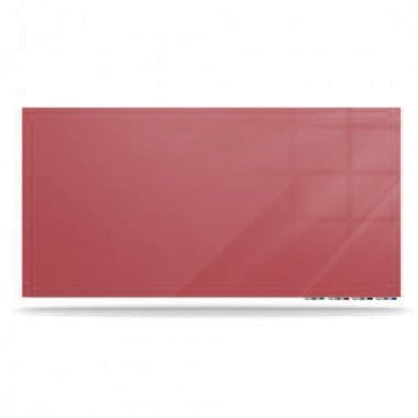 Ghent Aria Rose 4' x 10' Non-Magnetic Low Profile Glassboard (Horizontal)