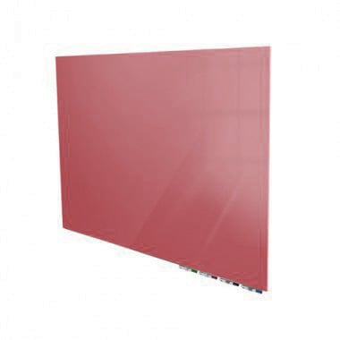 Ghent Aria Rose 4' x 10' Non-Magnetic Low Profile Glassboard (Horizontal)
