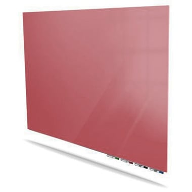 Ghent Aria Rose 3' x 4' Magnetic Low Profile Glassboard (Horizontal)