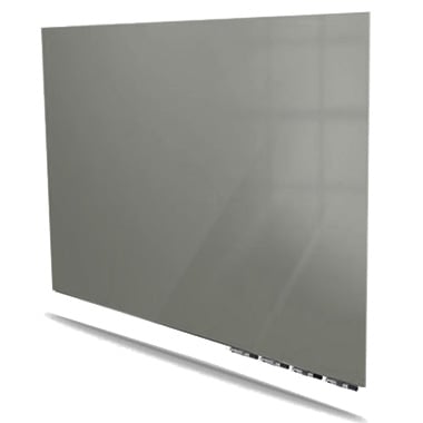 Ghent Aria Smoke 2' x 3' Magnetic Low Profile Glassboard (Horizontal)