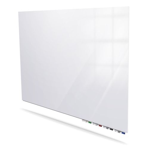 Ghent Aria White 4' x 10' Non-Magnetic Low Profile Glassboard (Horizontal)