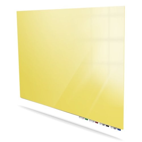 Ghent Aria Yellow Non-Magnetic Low Profile Glassboards (Horizontal)
