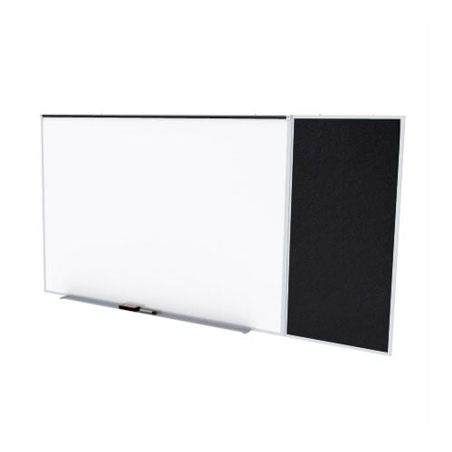 Ghent Combo C Magnetic Whiteboard Rubber Tackboard - Black