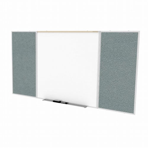 Ghent Combo D Magnetic Whiteboard Stone Vinyl Fabric Tackboard