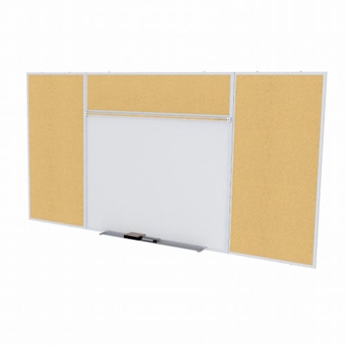 Ghent Combo E Magnetic Whiteboard Natural Cork Tackboard