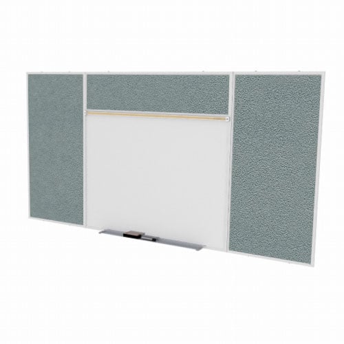 Ghent Combo E Magnetic Whiteboard Stone Vinyl Fabric Tackboard