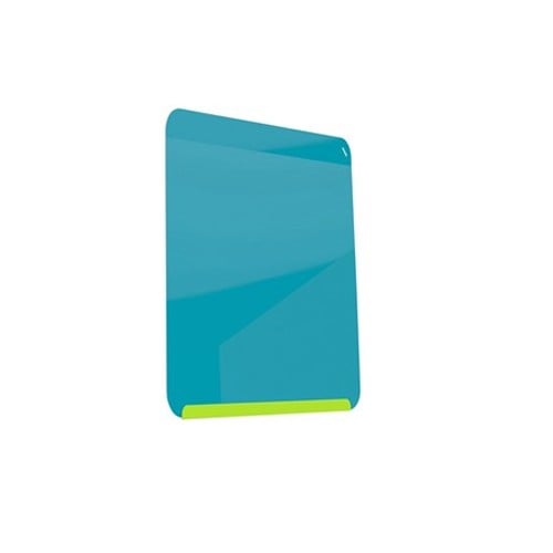 Ghent LINK Wall Board Magnetic Markerboard - Lime Green Base/Bright Blue Face