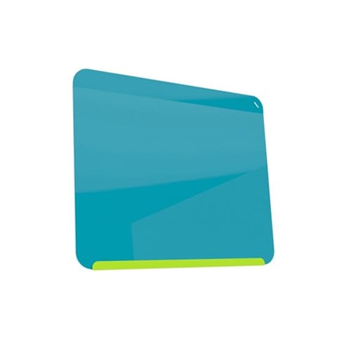 Ghent LINK Wall Board Magnetic Markerboard - Lime Green Base/Bright Blue Face