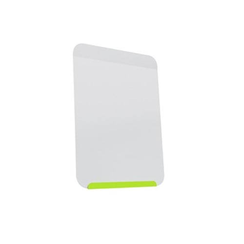 Ghent LINK Wall Board Magnetic Markerboard - Lime Green Base/White Face