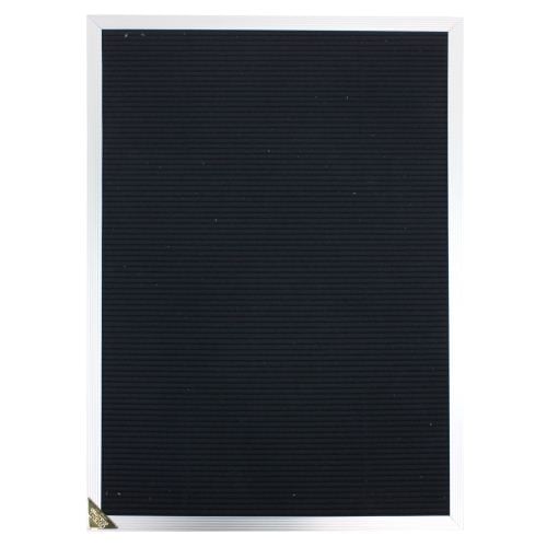 Ghent Open Face Changeable Black Letterboard with Aluminum Frame